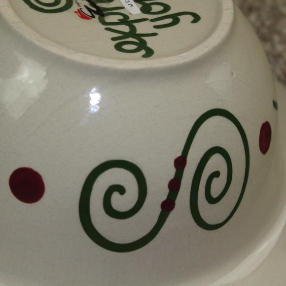 Expressly Yours Christmas Snowman Tree Snow Small Serving Bowl Vintage 9" RARE - Picture 7 of 9